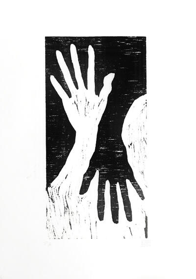 000, Série: Us 2022. xilogravura 21 x 29,7cm Kezia Mausolf