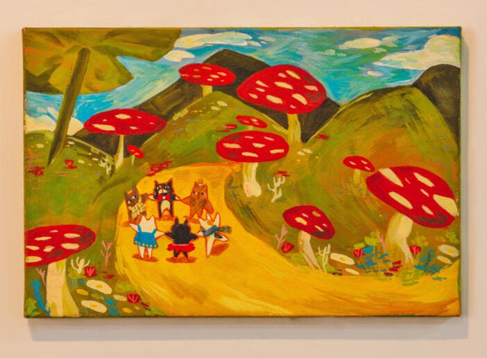 Cirandinha, 2023. Pintura Acrílica 20x30cm. Kezia Mausolf